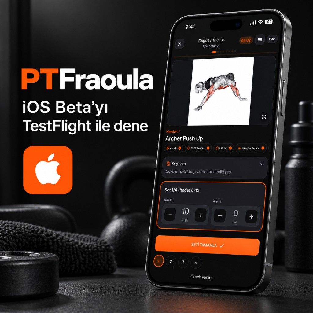 PTFraoula iOS beta — TestFlight ile dene